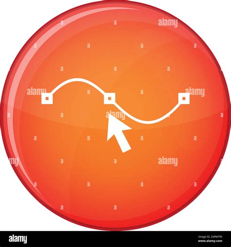 Drawing the curve icon, flat style Stock Vector Image & Art - Alamy