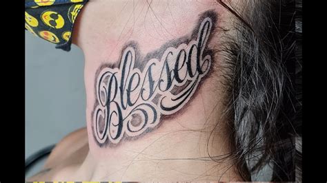 Aben Oada Blessed Letring Tattoo No Pesco O Noel Filho Tattoo Youtube