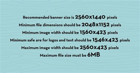 Youtube Banner Size Chart