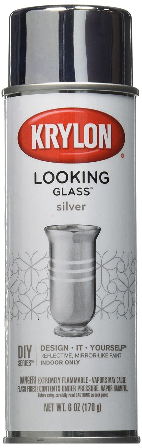 Krylon 6 Oz Looking Glass Aerosol Spray Transforms Clear Glass Into A Reflective Mirror Like