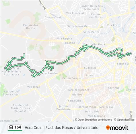 164 Route Schedules Stops And Maps Vera Cruz ⇆ St Universitário