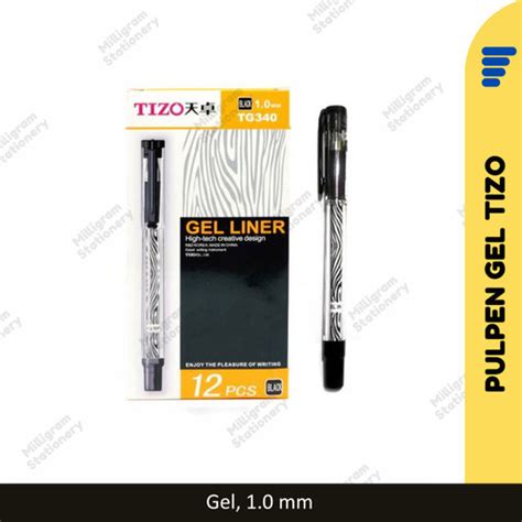 Jual Pulpen Tanda Tangan Gel Liner Tizo TG 340 1 0 Mm Hitam