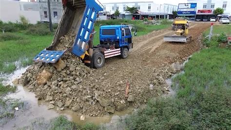 Full Project Build Road And Fill The Land By Amazing Bulldozer Komatsu