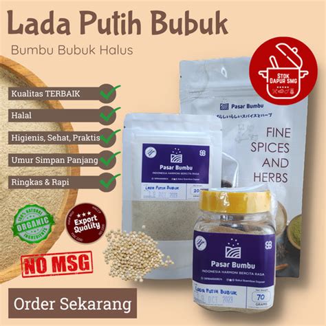 Jual Sari Bumbu Lada Putih Bubuk Merica Lada Bubuk Merica Asli