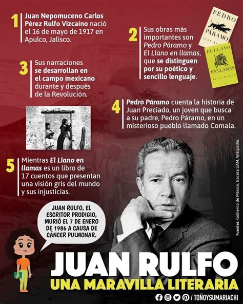 El día de hoy se conmemora el aniversario luctuoso de Juan Rulfo uno