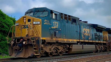 Awesome Train Meet With Csx Spirit Of West Virginia Youtube