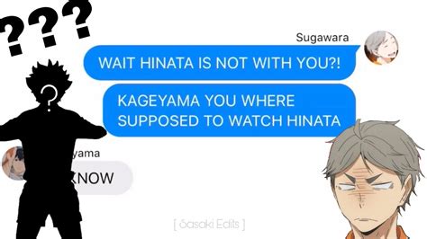 Haikyuu Chats If Hinata Got Lost YouTube