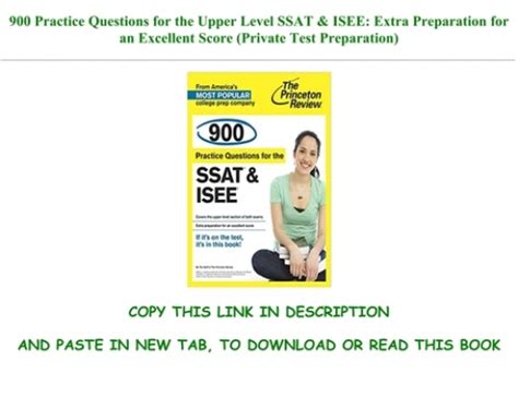 Ebook P D F Practice Questions For The Upper Level Ssat Isee