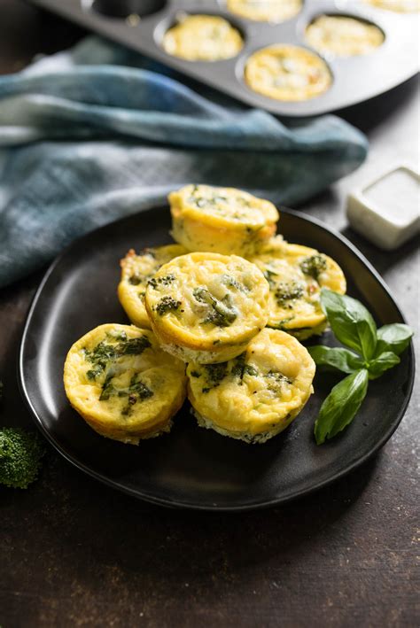 4 Ingredient Broccoli Egg Muffins