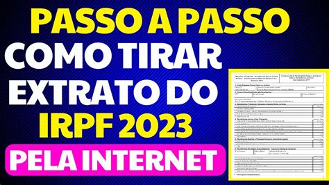 Inss Extrato Para Imposto De Renda 2023 Passo A Passo De Como Tirar Pela Internet Youtube