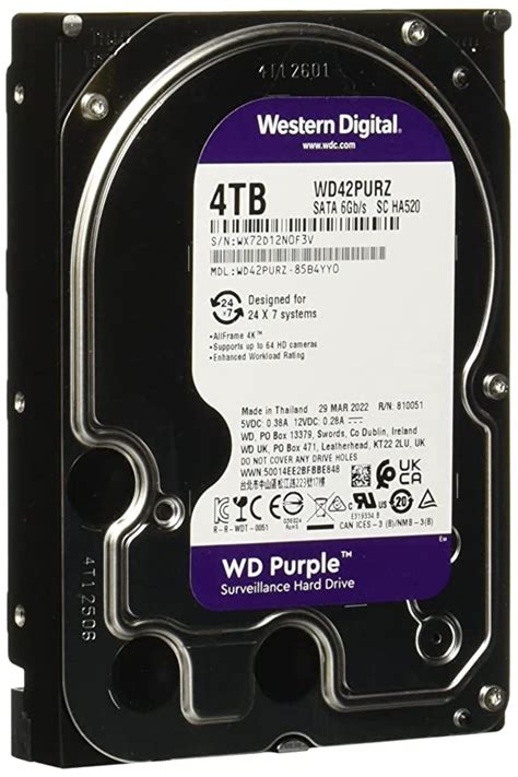 Amazon In Buy Western Digital Tb Wd Purple Surveillance Internal Hard