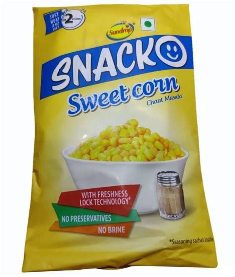 Chaat Masala Sundrop Yellow Snack Sweet Corn 121 G Packaging Type