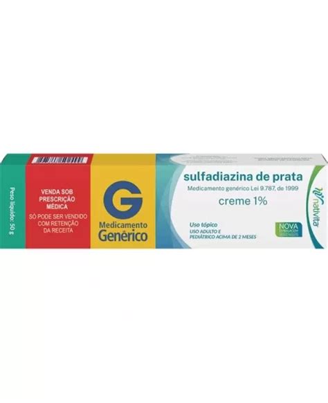 Gsulfadiazina De Prata 1 Creme 50g