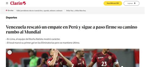 Perú No Pudo Ante Venezuela Así Reaccionó La Prensa Sudamericana Tras