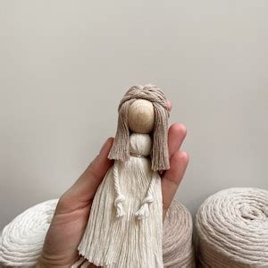 Macrame Doll Video Tutorial Pattern Beginner Friendly Step Etsy France