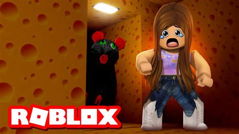 Roblox Tente Fugir Do Rato Gigante Cheese Escape Youtube