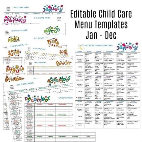 Free Care Home Menu Template Doc Example Minasinternational