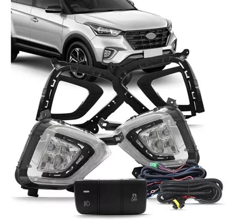 Kit Farol Milha Neblina C Drl Pisca Seta Creta Parcelamento Sem