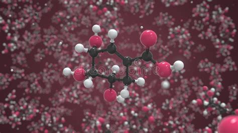 Shikimic Acid Molecule Made With Balls Scientific Molecular Model