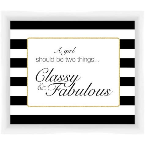 PTM Images Classy and Fabulous Giclée Framed Textual Art in Black and