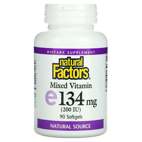 Natural Factors Mixed Vitamin E Gemischtes Vitamin E Iu