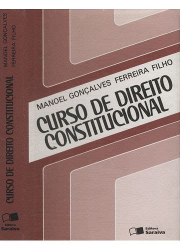 Sebo Do Messias Livro Curso De Direito Constitucional