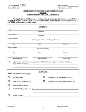 Fillable Online Psc State Al Onlineapsc Form Fax Email Print Pdffiller