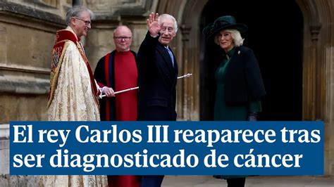 El rey Carlos III reaparece en público en la misa de Pascua tras ser