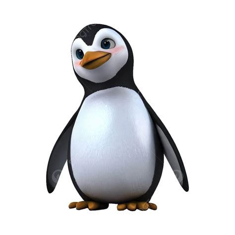 Ilustrasi D Penguin Kutub Pixar Pinguin Pinguin Ai Kartun Penguin