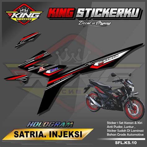 Sticker Striping List Variasi Satria Injeksi Stiker Striping Motor