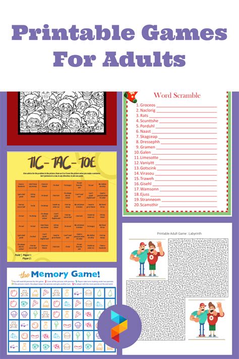 Fun Activity Worksheets For Adults Printable Printable Worksheets