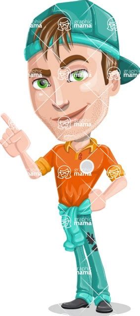 Repairman Cartoon Vector Character 112 Illustrations Making A Point Graphicmama