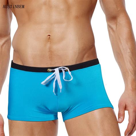 A229 AUSTINBEM Sexy Pocket Men Swimwear Board Beach Shorts Brief Men