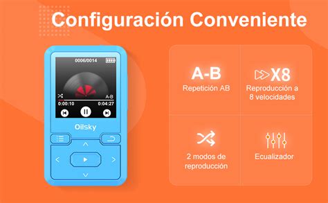 Reproductor de MP3 Portátil para Deportes de 32GB con Clip Bluetooth 5