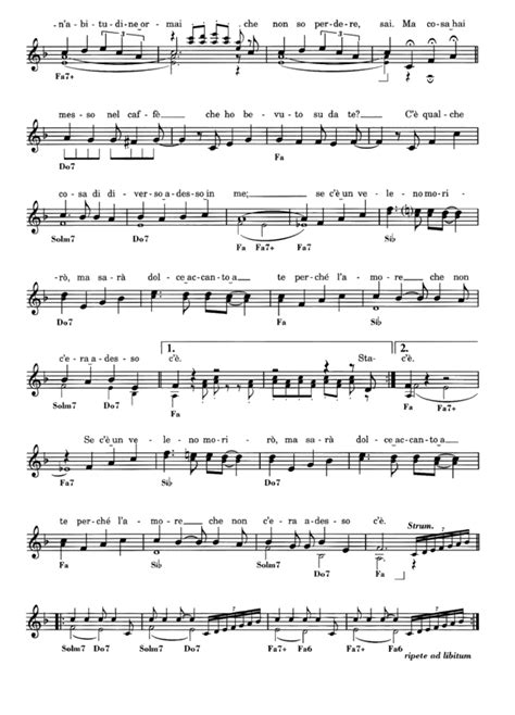 Cosa Hai Messo Nel Caff Sheet Music Easy Sheet Music