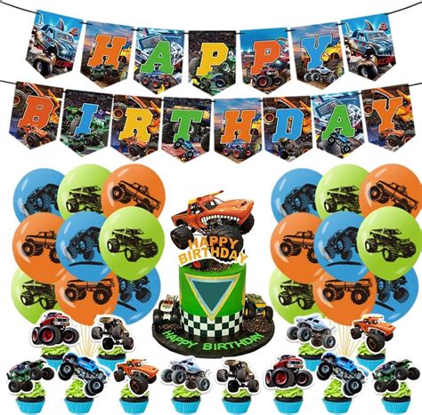 Monster Truc Jam Birthday Party Supplies Monster Large Car