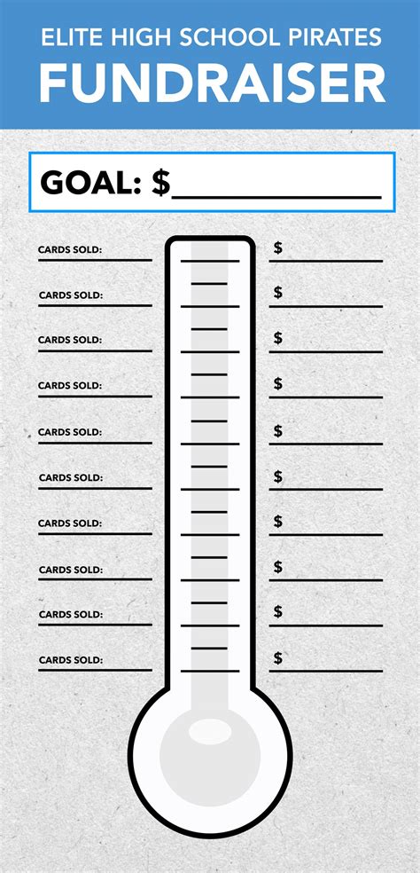 Thermometer Poster Elite Fundraising