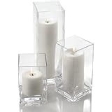 Amazon Set Of Glass Eastland Cylinder Vases And Richland White