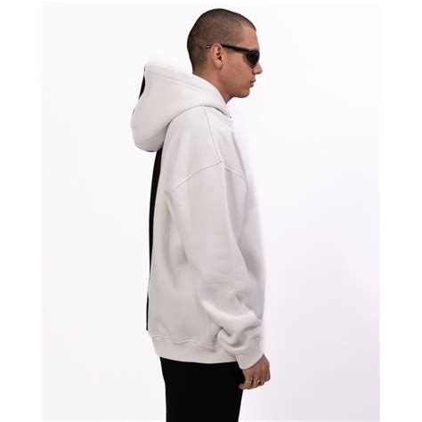 Mens Oversized Dual Color White And Black Hoodie Martin Valen