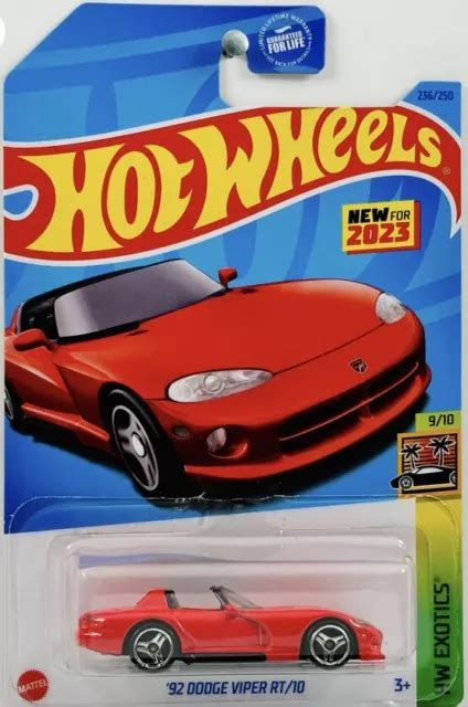 Hot Wheels Hw Exotics Dodge Viper Rt Rouge Eur