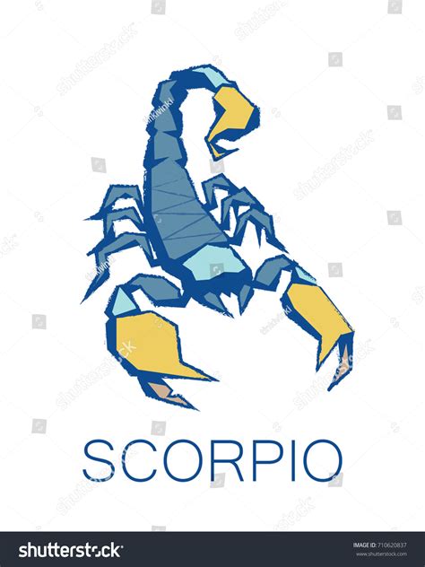 Scorpio Zodiac Sign Astrology Symbol Vector Stock Vector Royalty Free