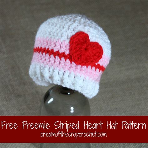 Free Crochet Patterns For Preemie Hats An Adorable Mini Cinched Bow