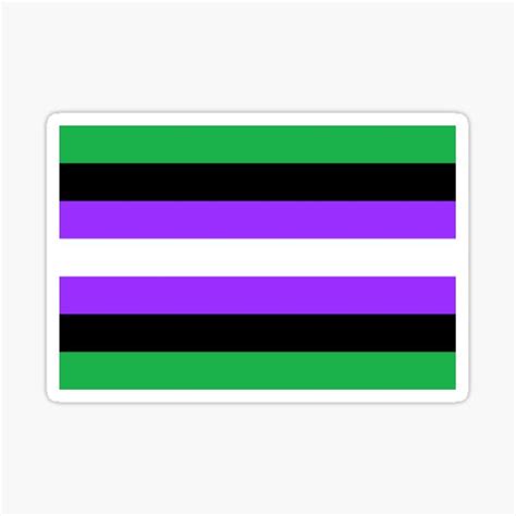 Pandrogyneutral Pride Flag Sticker For Sale By Flagsworld Redbubble