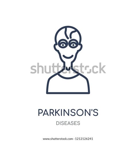 Parkinsons Disease Icon Parkinsons Disease Linear Stock Vector Royalty