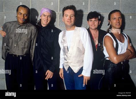 Simple Minds with singer Jim Kerr in July 1991 in München Munich