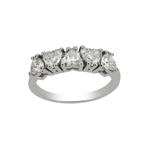 Platinum Five Stone Diamond Ring