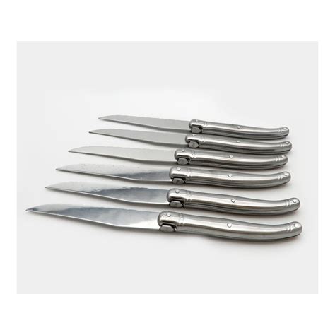 SET DE 6 CUCHILLOS CARNE MONTP ACERO INOX