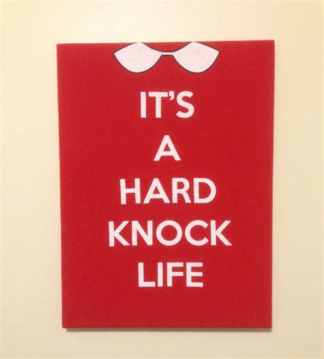 Canvas Wall Art Its A Hard Knock Life By Myninadesigns On Etsy