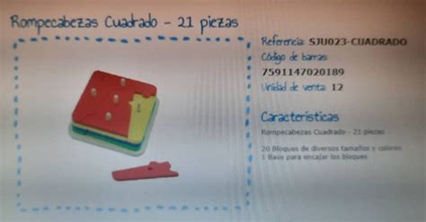 Rompe Cabezas Cuadrado Juego Did Ctico Solita Original Mercadolibre