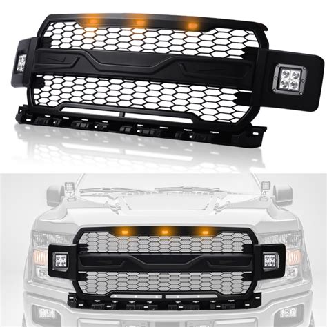 2018 2019 Ford F150 Grill Black Raptor Style Motorgogogo